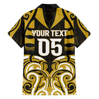 Custom Aotearoa Taranaki Family Matching Off Shoulder Maxi Dress and Hawaiian Shirt Maori Pattern New Zealand DT05 - Polynesian Pride