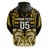 Custom Aotearoa Taranaki Hoodie Maori Pattern New Zealand - Polynesian Pride