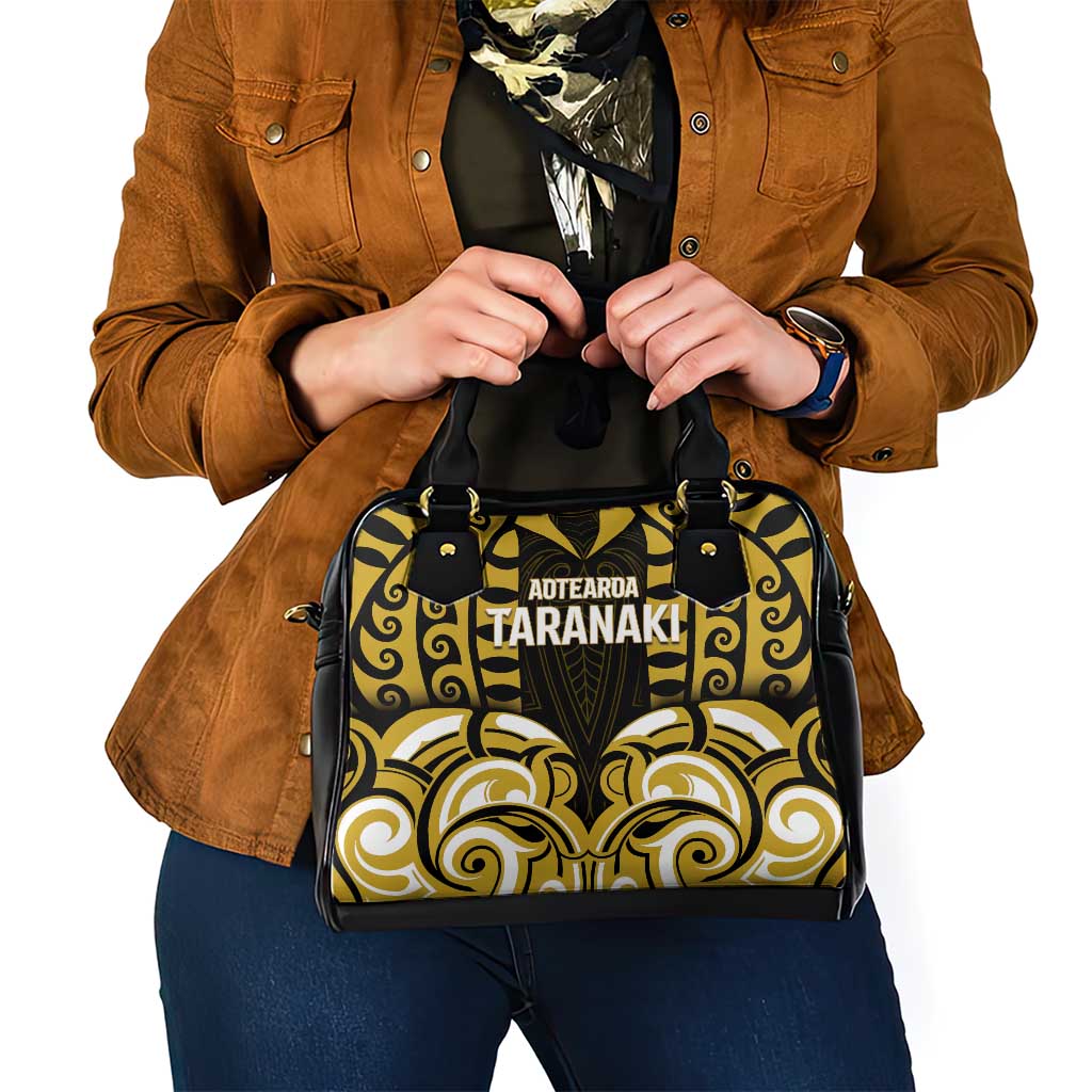 Aotearoa Taranaki Shoulder Handbag Maori Pattern New Zealand - Polynesian Pride