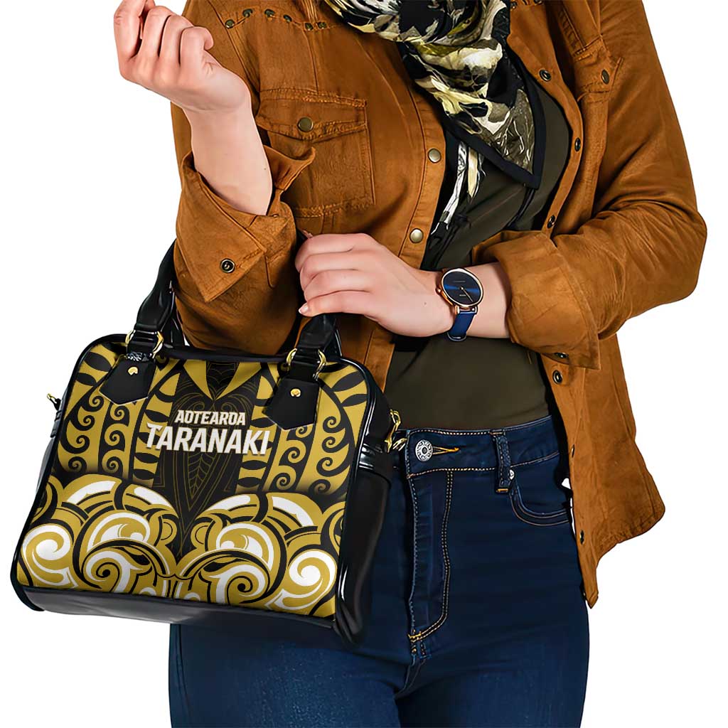 Aotearoa Taranaki Shoulder Handbag Maori Pattern New Zealand - Polynesian Pride