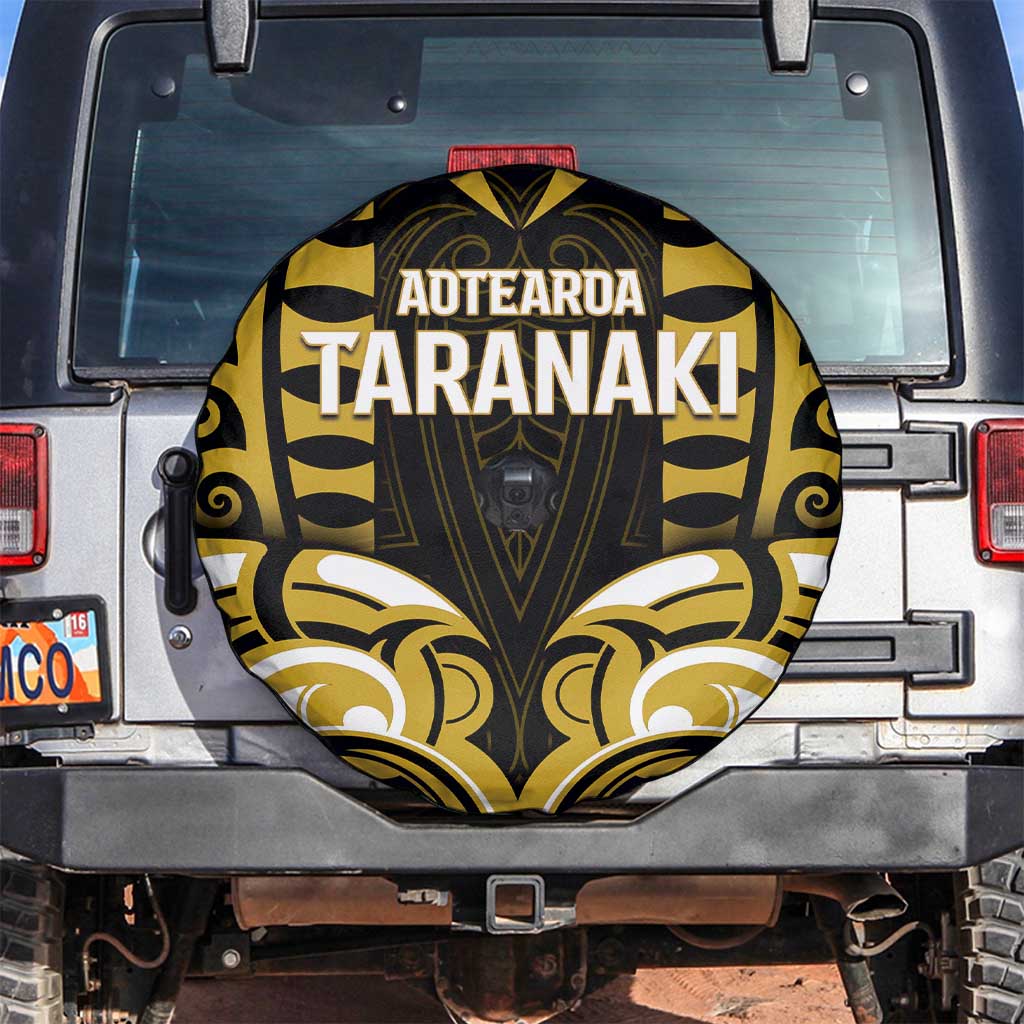 Aotearoa Taranaki Spare Tire Cover Maori Pattern New Zealand DT05 Yellow - Polynesian Pride