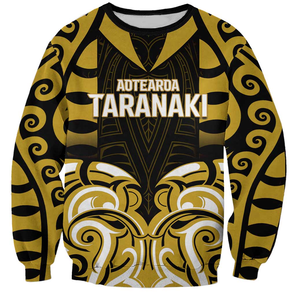 Custom Aotearoa Taranaki Sweatshirt Maori Pattern New Zealand - Polynesian Pride