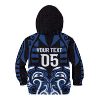 Custom Aotearoa Ngati Tuwharetoa Kid Hoodie Maori Pattern New Zealand - Polynesian Pride