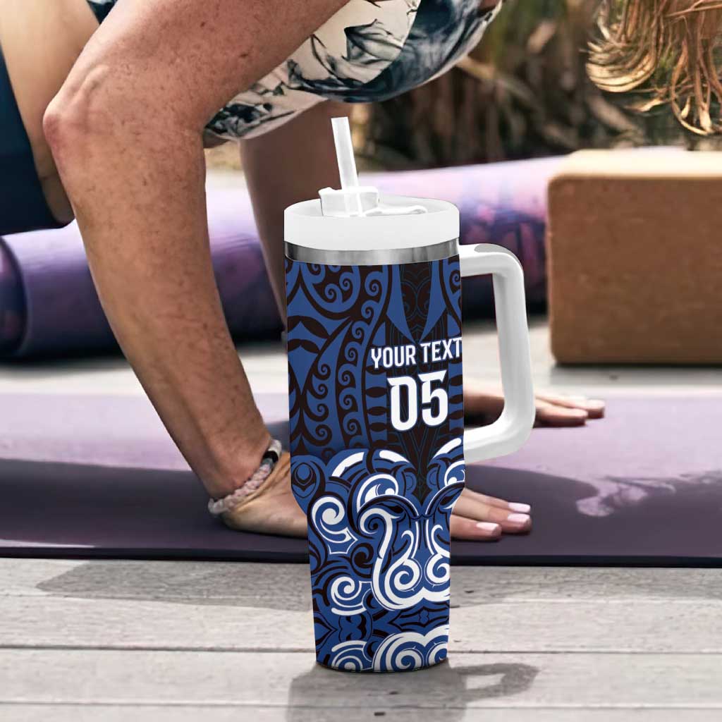 Custom Aotearoa Ngati Tuwharetoa Tumbler With Handle Maori Pattern New Zealand - Polynesian Pride