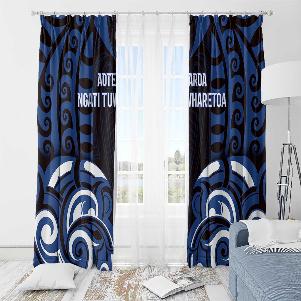 Aotearoa Ngati Tuwharetoa Window Curtain Maori Pattern New Zealand DT05 - Polynesian Pride