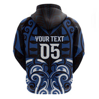 Custom Aotearoa Ngati Tuwharetoa Zip Hoodie Maori Pattern New Zealand DT05 - Polynesian Pride