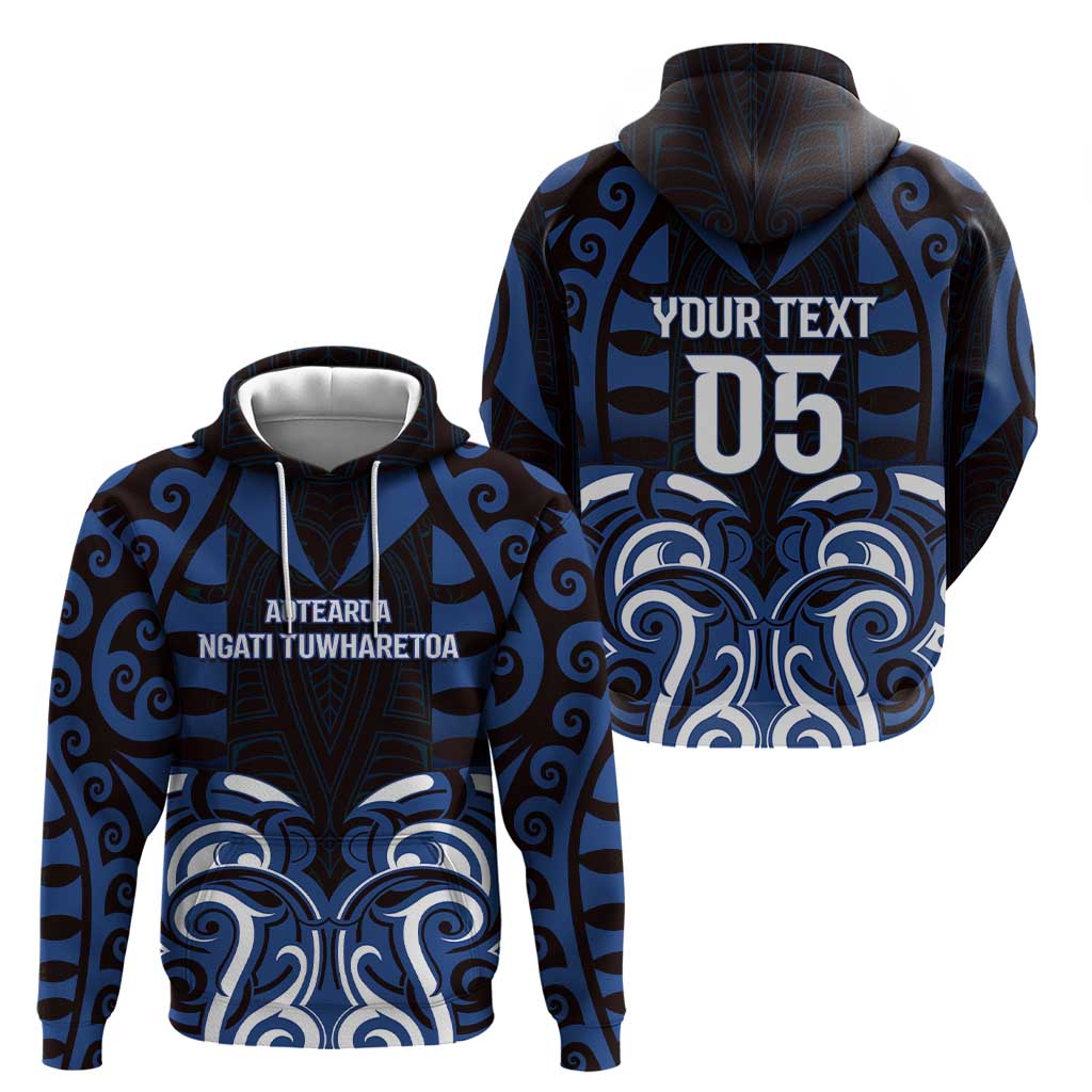 Custom Aotearoa Ngati Tuwharetoa Zip Hoodie Maori Pattern New Zealand DT05 - Polynesian Pride