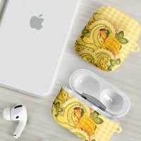 Hawaii Palaka AirPods Case Cute Ripe Mango Turtle On The Waves