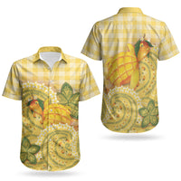 Hawaii Palaka Couples Matching Summer Maxi Dress and Hawaiian Shirt Cute Ripe Mango Turtle On The Waves