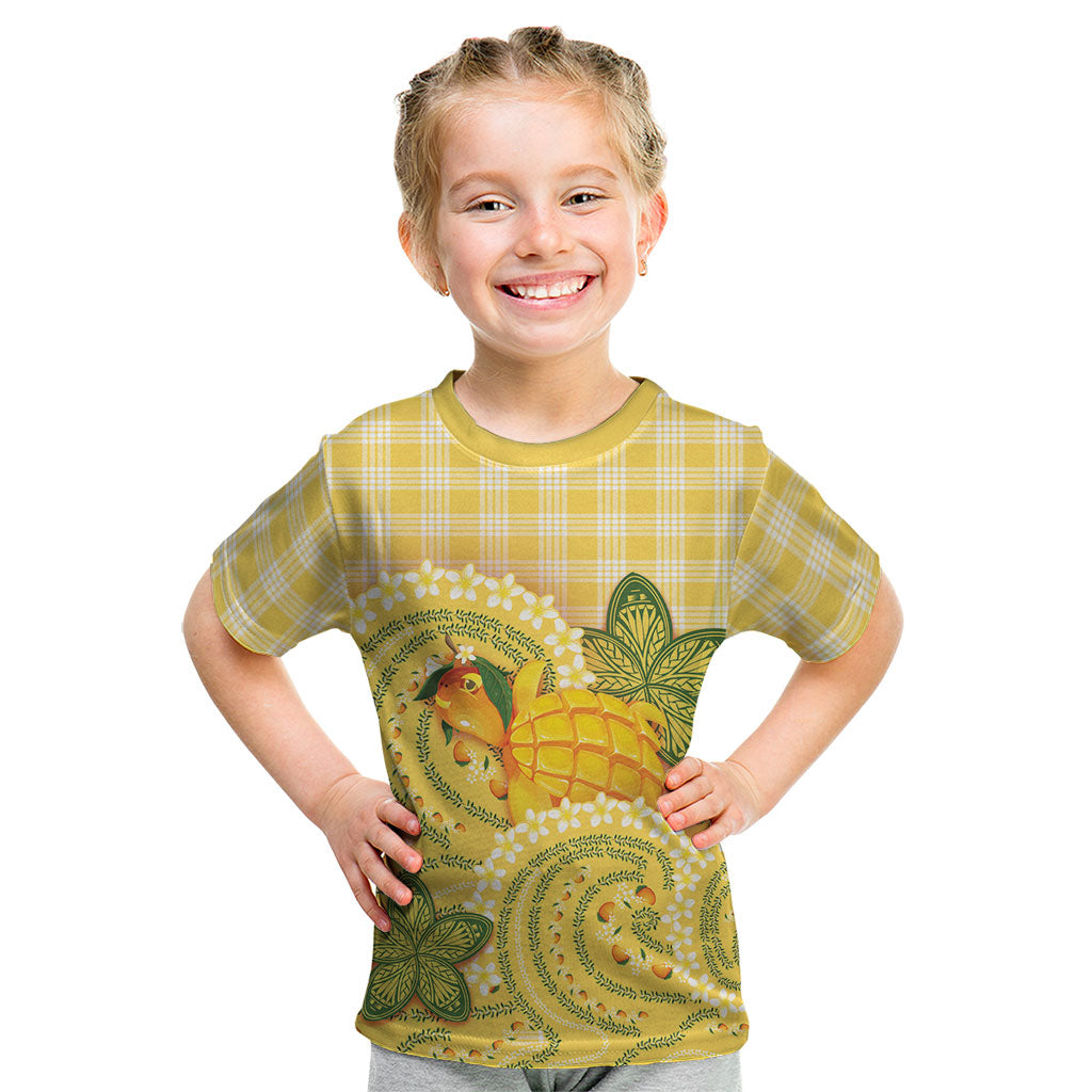 Hawaii Palaka Kid T Shirt Cute Ripe Mango Turtle On The Waves