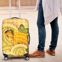 Hawaii Palaka Luggage Cover Cute Ripe Mango Turtle On The Waves