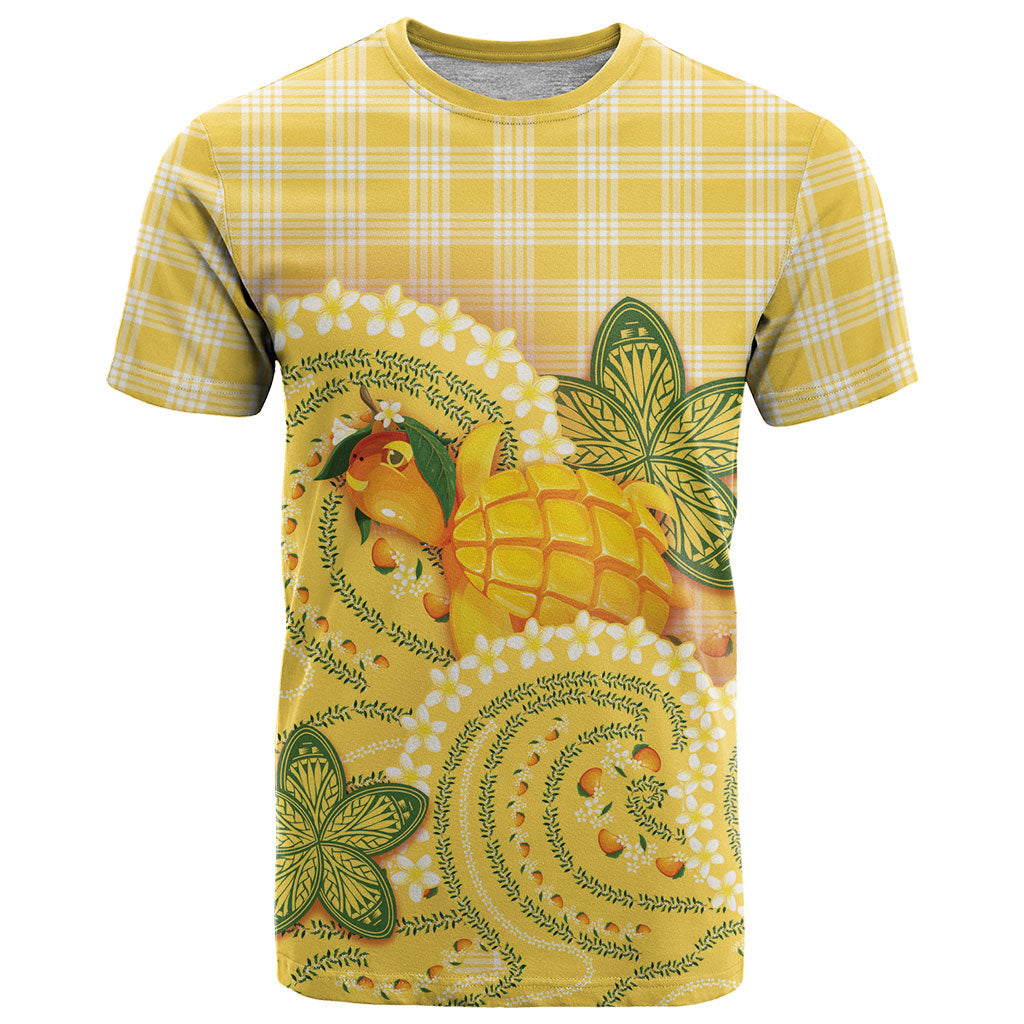 Hawaii Palaka T Shirt Cute Ripe Mango Turtle On The Waves
