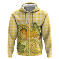Hawaii Palaka Zip Hoodie Cute Ripe Mango Turtle On The Waves