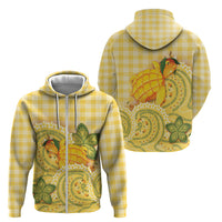 Hawaii Palaka Zip Hoodie Cute Ripe Mango Turtle On The Waves