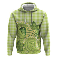 Hawaii Palaka Hoodie Cute Green Mango Turtle On The Waves