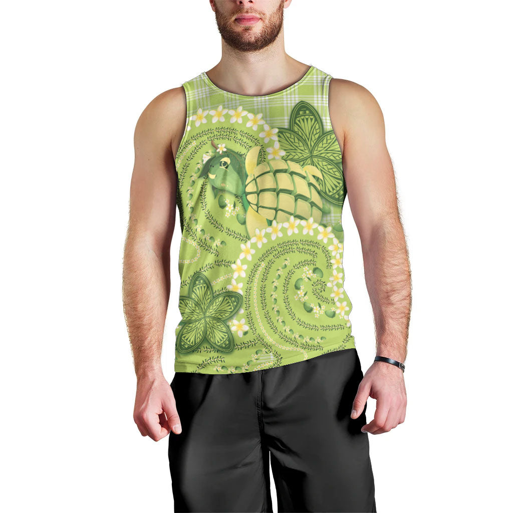 Hawaii Palaka Men Tank Top Cute Green Mango Turtle On The Waves