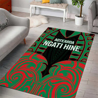 Aotearoa Ngati Hine Area Rug Maori Pattern New Zealand - Polynesian Pride