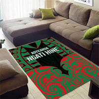 Aotearoa Ngati Hine Area Rug Maori Pattern New Zealand - Polynesian Pride