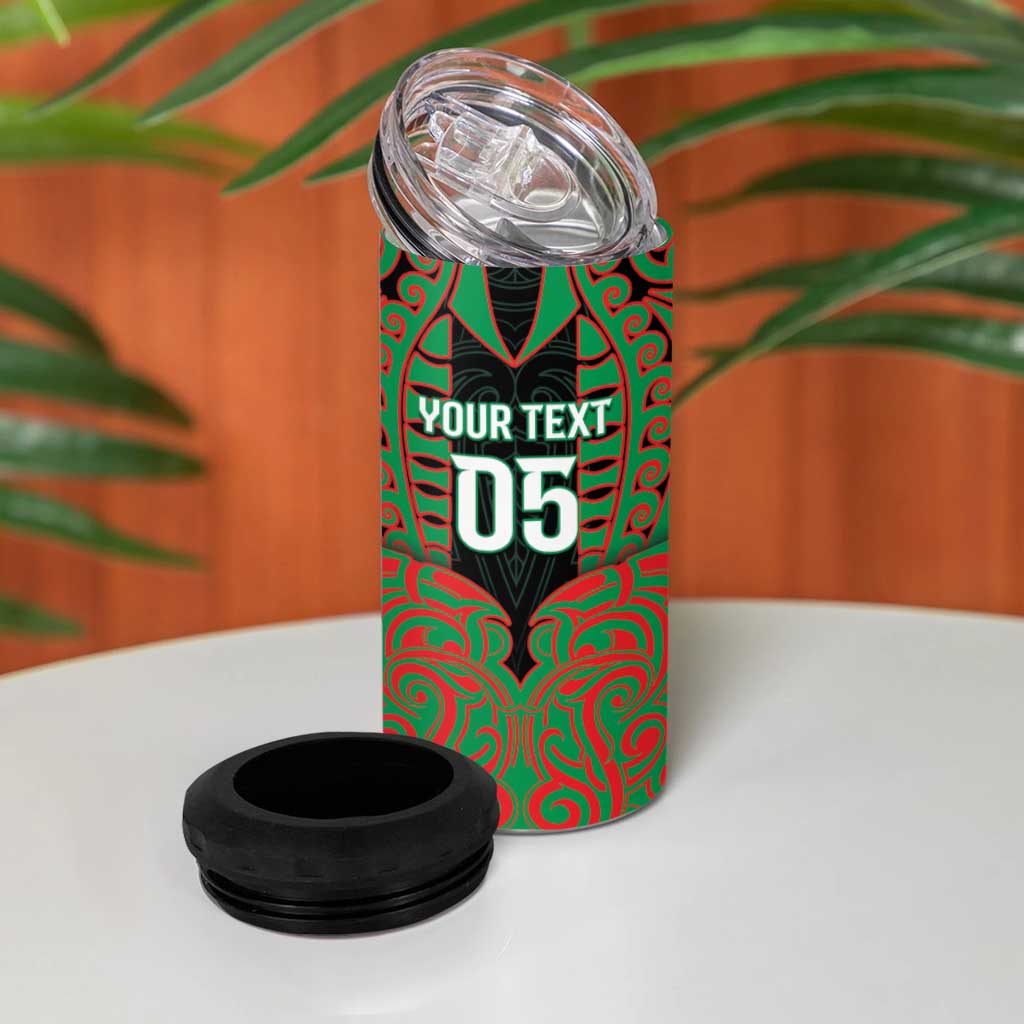 Custom Aotearoa Ngati Hine 4 in 1 Can Cooler Tumbler Maori Pattern New Zealand - Polynesian Pride