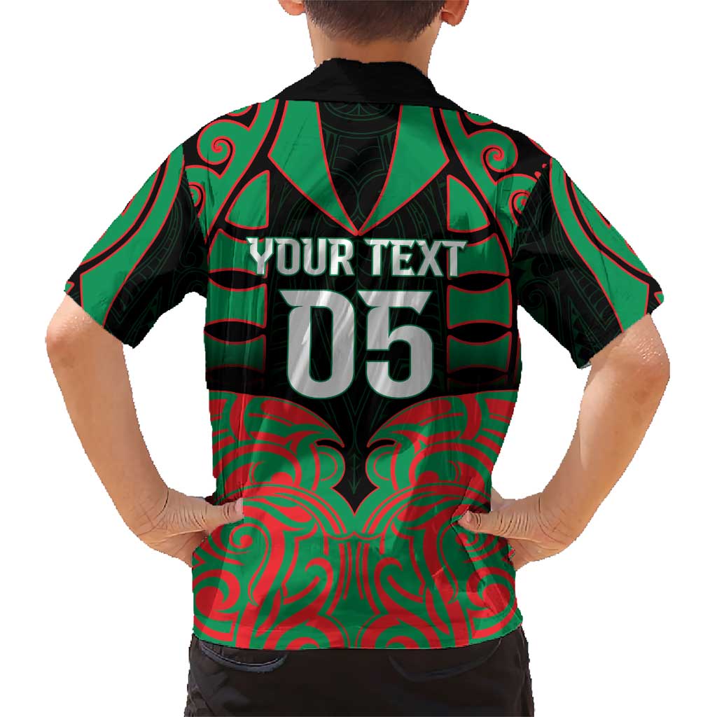 Custom Aotearoa Ngati Hine Family Matching Short Sleeve Bodycon Dress and Hawaiian Shirt Maori Pattern New Zealand DT05 - Polynesian Pride