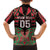 Custom Aotearoa Tuhoe Family Matching Off The Shoulder Long Sleeve Dress and Hawaiian Shirt Maori Pattern New Zealand - Polynesian Pride
