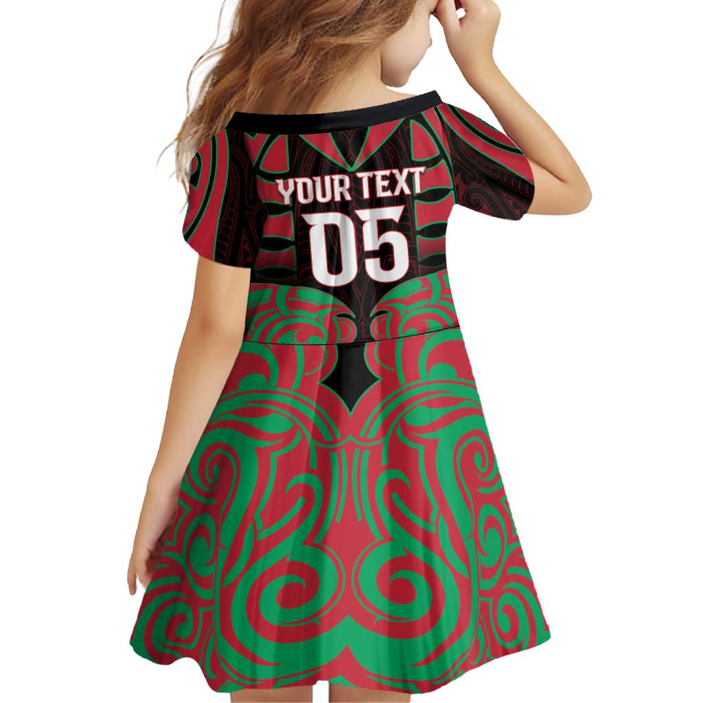 Custom Aotearoa Tuhoe Family Matching Off Shoulder Short Dress and Hawaiian Shirt Maori Pattern New Zealand DT05 - Polynesian Pride
