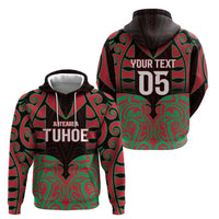 Custom Aotearoa Tuhoe Hoodie Maori Pattern New Zealand - Polynesian Pride