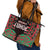 Aotearoa Tuhoe Leather Tote Bag Maori Pattern New Zealand - Polynesian Pride
