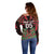 Custom Aotearoa Tuhoe Off Shoulder Sweater Maori Pattern New Zealand - Polynesian Pride
