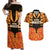 Custom Aotearoa Waikato Couples Matching Off Shoulder Maxi Dress and Hawaiian Shirt Maori Pattern New Zealand - Polynesian Pride