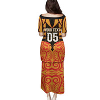 Custom Aotearoa Waikato Family Matching Puletasi and Hawaiian Shirt Maori Pattern New Zealand DT05 - Polynesian Pride