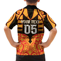 Custom Aotearoa Waikato Family Matching Short Sleeve Bodycon Dress and Hawaiian Shirt Maori Pattern New Zealand DT05 - Polynesian Pride