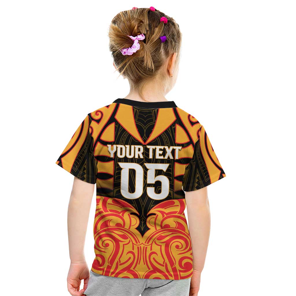 Custom Aotearoa Waikato Kid T Shirt Maori Pattern New Zealand - Polynesian Pride