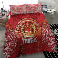 Tonga King's Birthday Bedding Set Gold Royal Crown Tribal Patterns