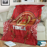 Tonga King's Birthday Blanket Gold Royal Crown Tribal Patterns