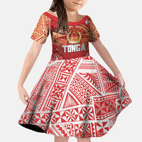 Tonga King's Birthday Family Matching Puletasi and Hawaiian Shirt Gold Royal Crown Tribal Patterns