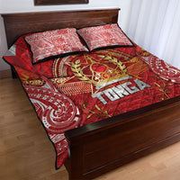 Tonga King's Birthday Quilt Bed Set Gold Royal Crown Tribal Patterns