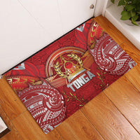 Tonga King's Birthday Rubber Doormat Gold Royal Crown Tribal Patterns