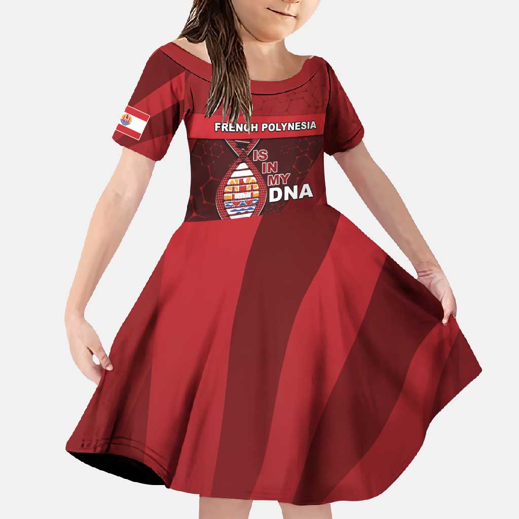 French Polynesia Is In My DNA Family Matching Long Sleeve Bodycon Dress and Hawaiian Shirt - Polynesian Pride
