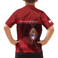 French Polynesia Is In My DNA Family Matching Off Shoulder Maxi Dress and Hawaiian Shirt - Polynesian Pride