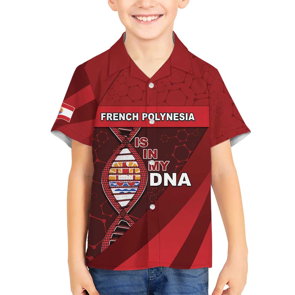 French Polynesia Is In My DNA Family Matching Off Shoulder Maxi Dress and Hawaiian Shirt - Polynesian Pride