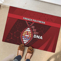 French Polynesia Is In My DNA Rubber Doormat - Polynesian Pride