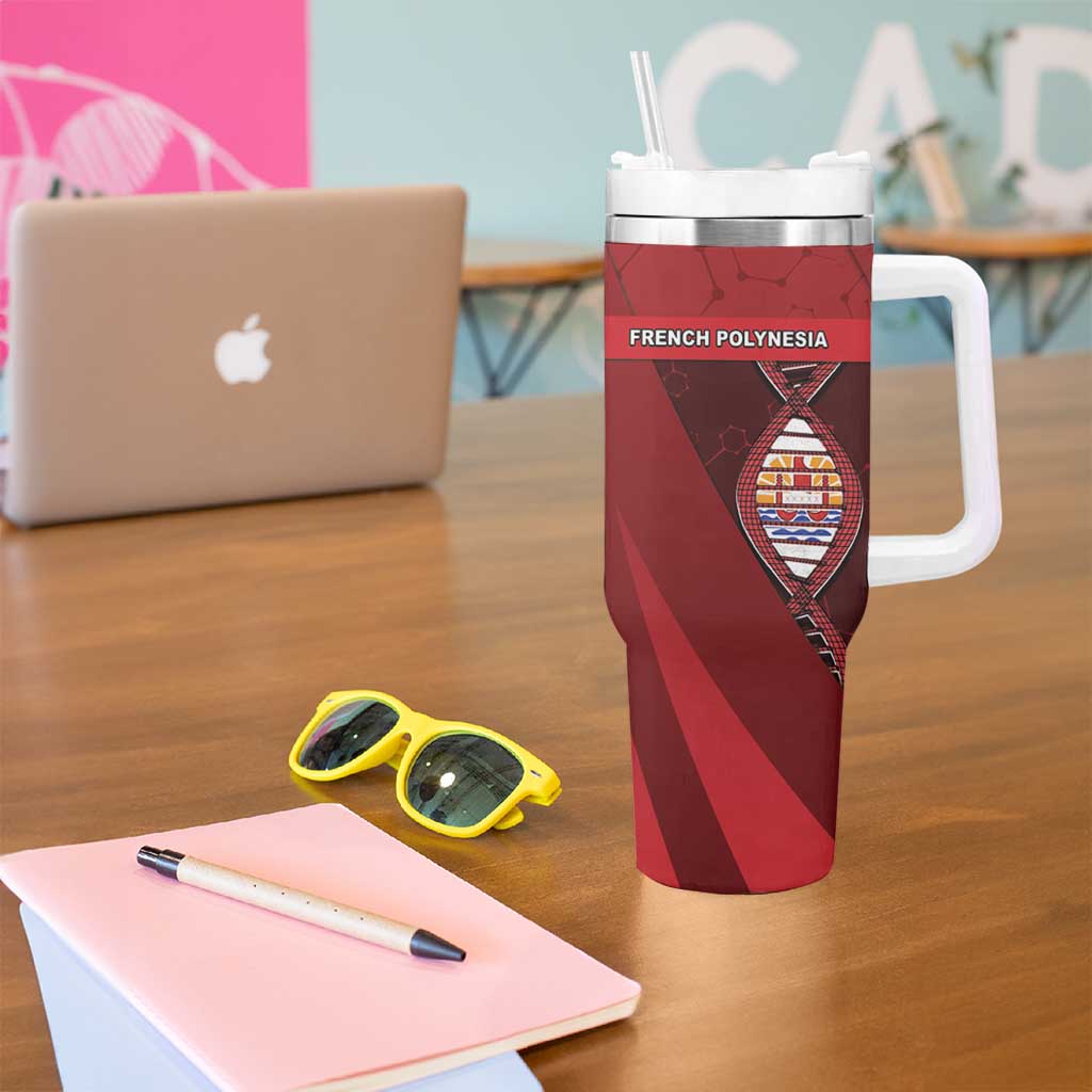 French Polynesia Is In My DNA Tumbler With Handle - Polynesian Pride