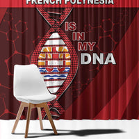 French Polynesia Is In My DNA Window Curtain - Polynesian Pride