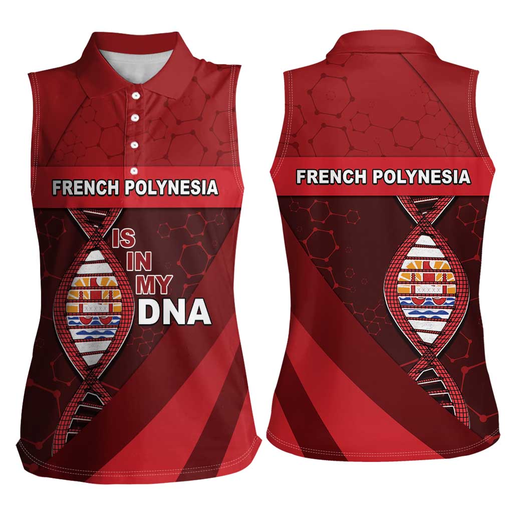 French Polynesia Is In My DNA Women Sleeveless Polo Shirt - Polynesian Pride