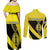 New Caledonia Is In My DNA Couples Matching Off Shoulder Maxi Dress and Long Sleeve Button Shirt - Polynesian Pride
