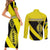 New Caledonia Is In My DNA Couples Matching Short Sleeve Bodycon Dress and Long Sleeve Button Shirt - Polynesian Pride