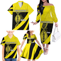 New Caledonia Is In My DNA Family Matching Off The Shoulder Long Sleeve Dress and Hawaiian Shirt DT05 - Polynesian Pride