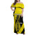 New Caledonia Is In My DNA Family Matching Off Shoulder Maxi Dress and Hawaiian Shirt - Polynesian Pride