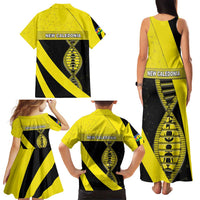 New Caledonia Is In My DNA Family Matching Tank Maxi Dress and Hawaiian Shirt DT05 - Polynesian Pride